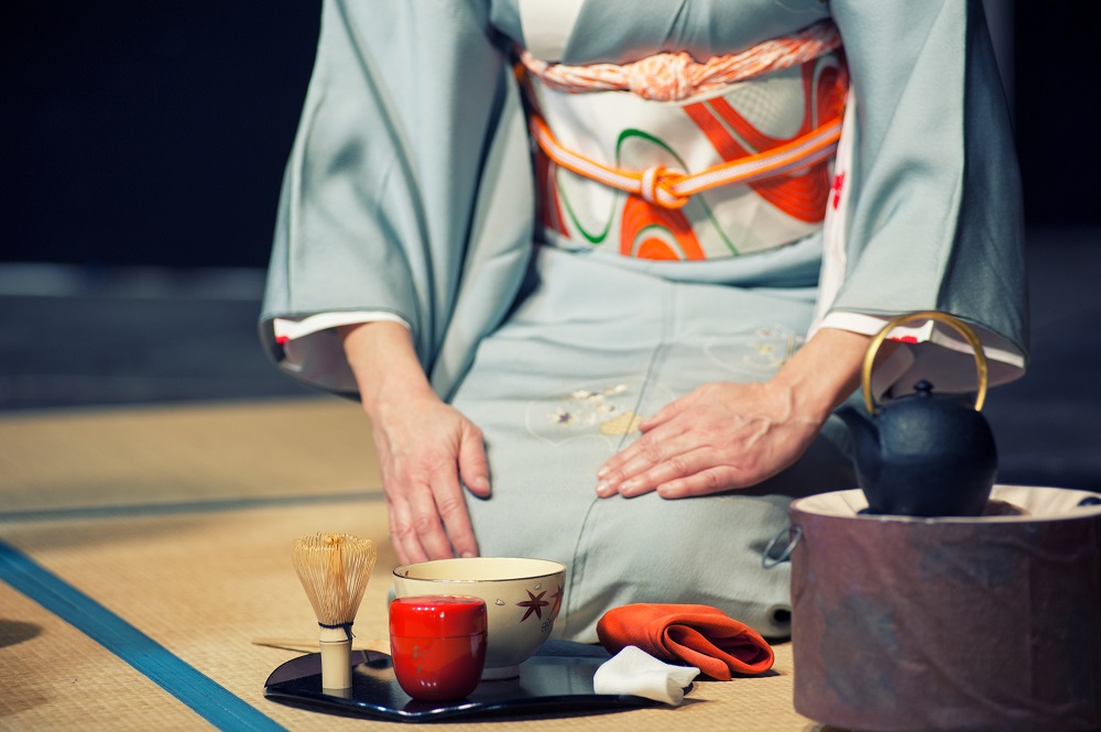 A traditional Japanese tea ceremony